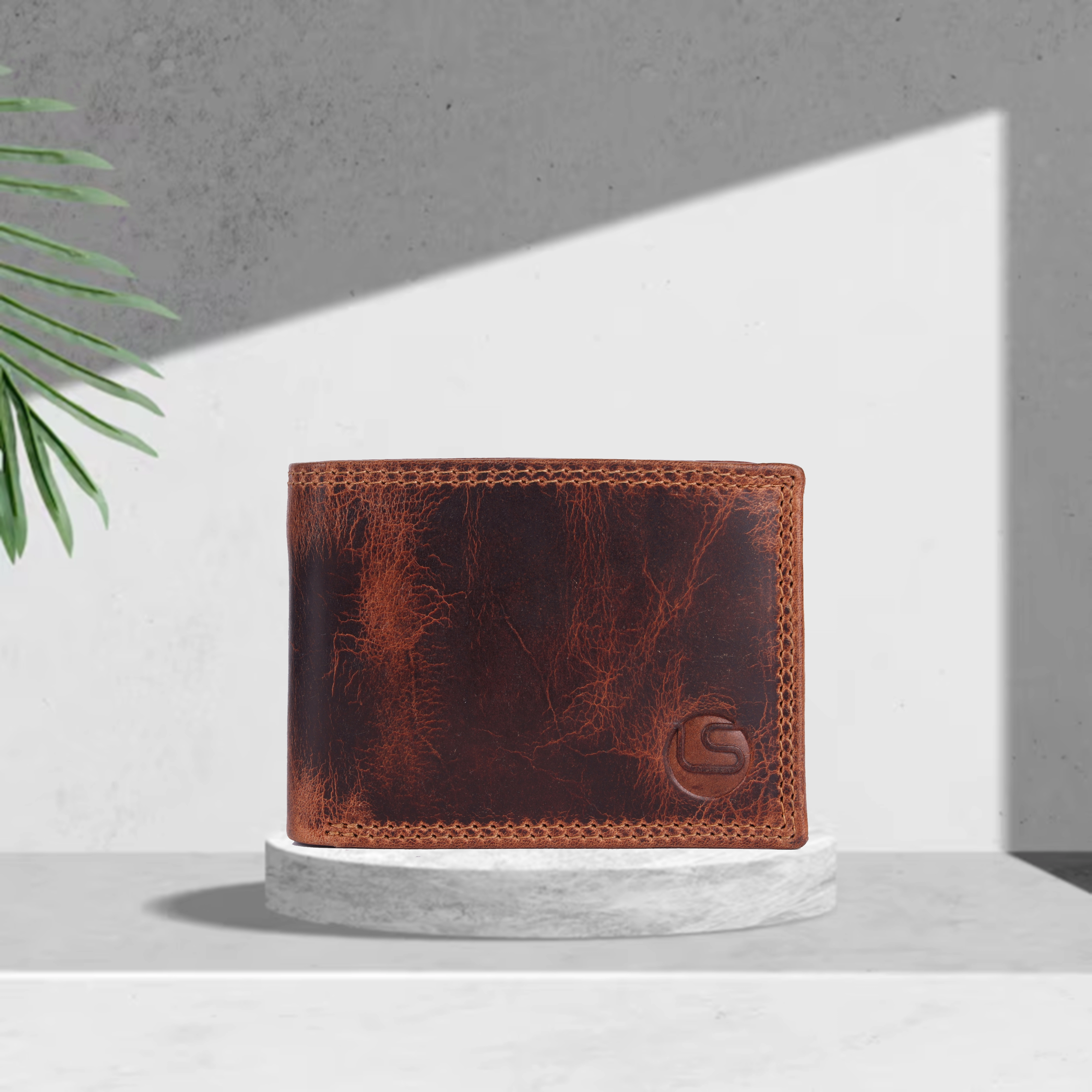 Men's Leather Wallet (Tan)